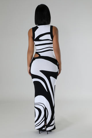 Monochrome Muse Dress