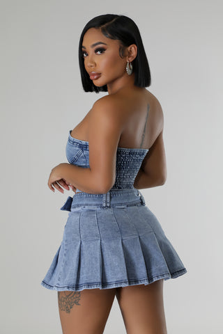 Jean Genie Skirt Set