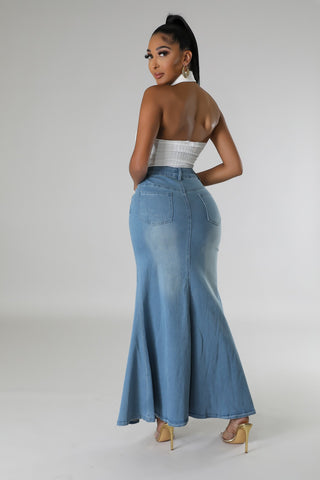 Dream Catchin’ Denim Skirt