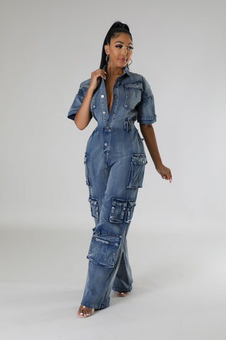 Aubree Denim Jumpsuit