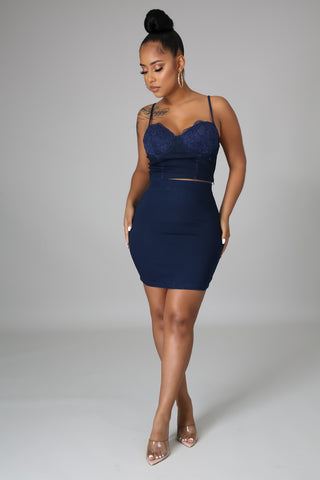 Denim Desires Skirt Set