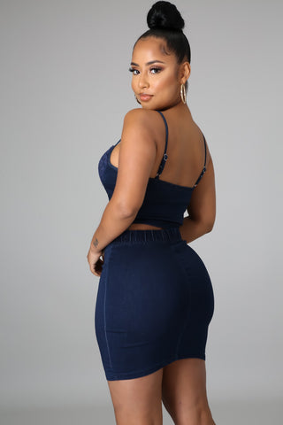 Denim Desires Skirt Set