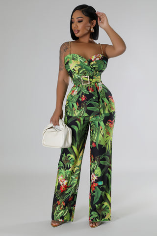 Tropical Talks Pant Set