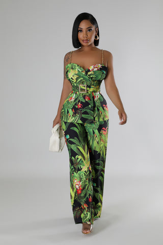 Tropical Talks Pant Set