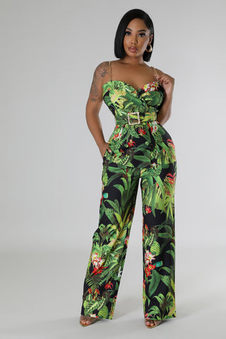 Tropical Talks Pant Set