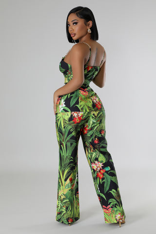 Tropical Talks Pant Set