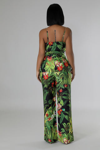 Tropical Talks Pant Set