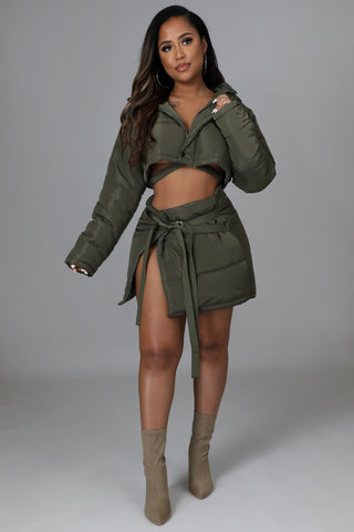 Bomber Nights Skirt Set