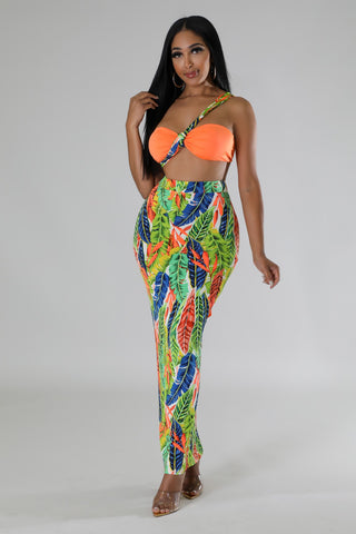 Craving Tropics Skirt Set