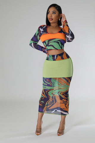 Standing Out Skirt Set