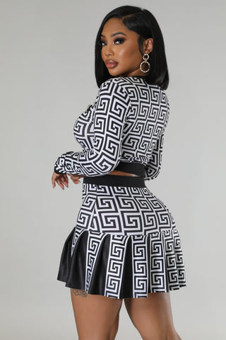 Expensive Decisions Skirt Set