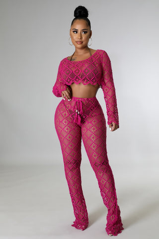 Yacht Hottie Cover Up Pant Set