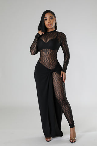 2pc Flirtatious Frill Jumpsuit Set