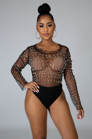 Pearl Sheer Bodysuit Set