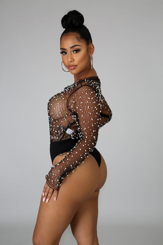 Pearl Sheer Bodysuit Set