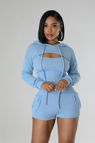 2pc Love Kills Romper Set