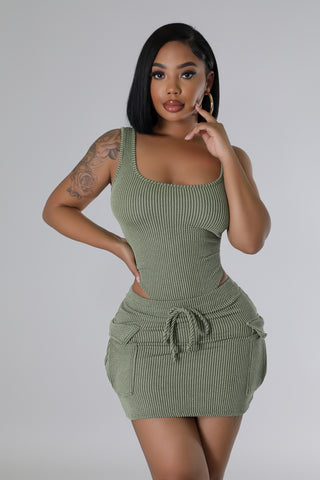 Ease Essence Bodysuit Skirt Set