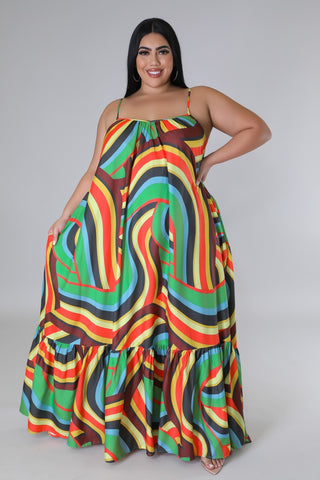 Tropical Sunrise Dress