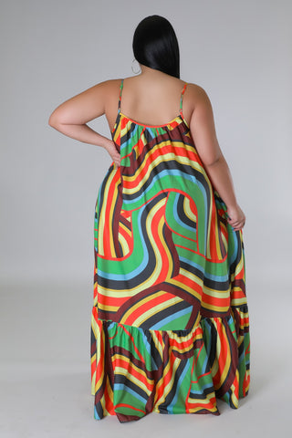 Tropical Sunrise Dress