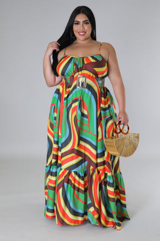 Tropical Sunrise Dress