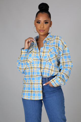 Plaid Yourself Top