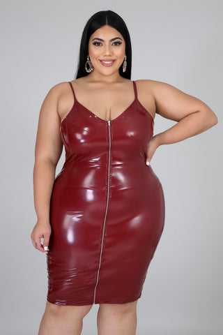 Leathered Up Body-Con Dress