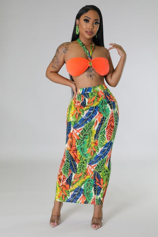 Craving Tropics Skirt Set