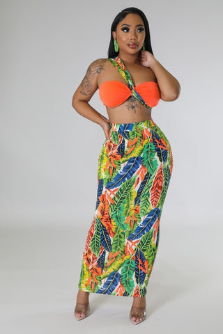 Craving Tropics Skirt Set