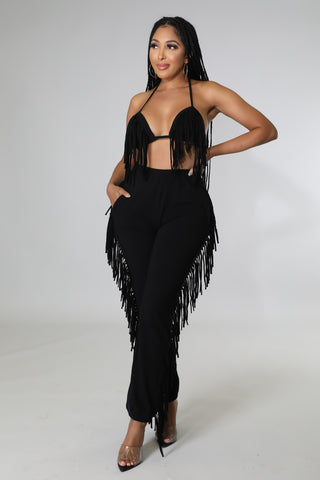 No Fringes Left Pant Set