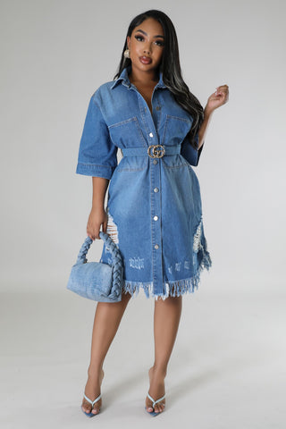 Baddie Drip Denim Dress