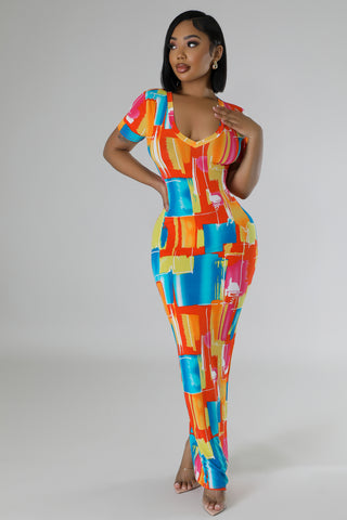 Colorburst Canvas Dress