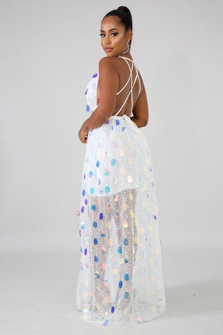 Rain Drop Fiesta Maxi Dress