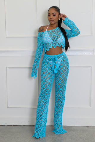 Yacht Hottie Cover Up Pant Set