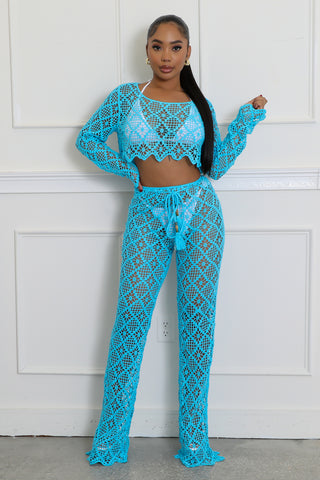 Yacht Hottie Cover Up Pant Set