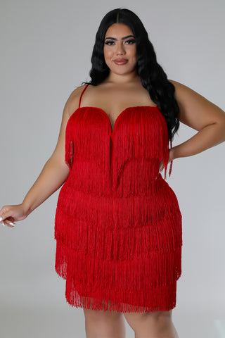 Fringe Frenzy Dress Plus