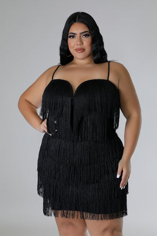 Fringe Frenzy Dress Plus