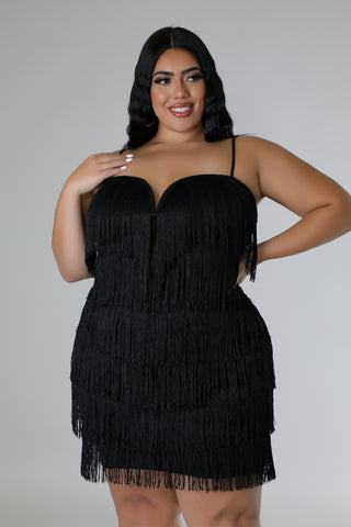 Fringe Frenzy Dress Plus