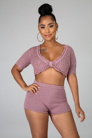 Crochet Babe Short Set