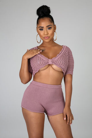 Crochet Babe Short Set