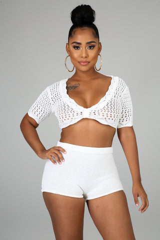 Crochet Babe Short Set