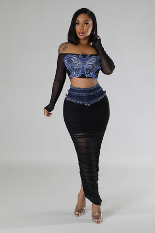 Butterfly Effect Skirt Set