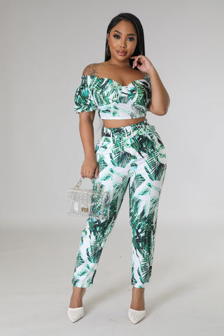 Hibiscus Dreams Pant Set