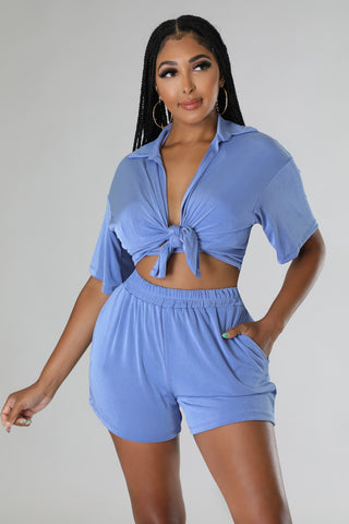 3pc Jasmine Days Short Set