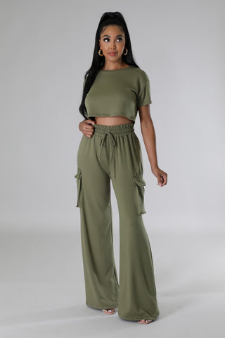 On The Cuff Pant Set