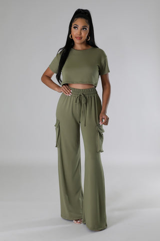 On The Cuff Pant Set