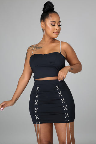 Drive Him Crazy Skirt Set