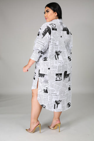 Keep Me Updated Tunic Dress