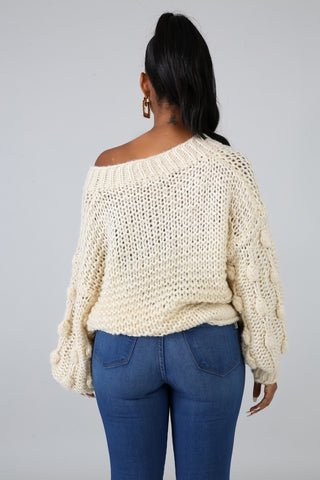 Mamma Knit Corn Sleeves Sweater