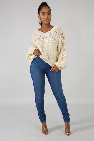 Mamma Knit Corn Sleeves Sweater