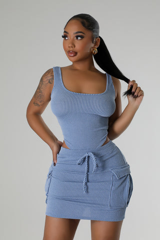 Ease Essence Bodysuit Skirt Set